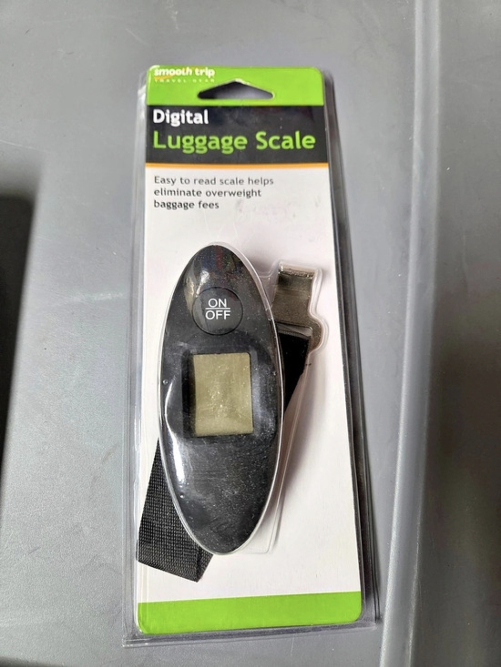 Smooth Trip Digital Luggage Scale Black & Green NWT